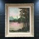 Pink lake painting