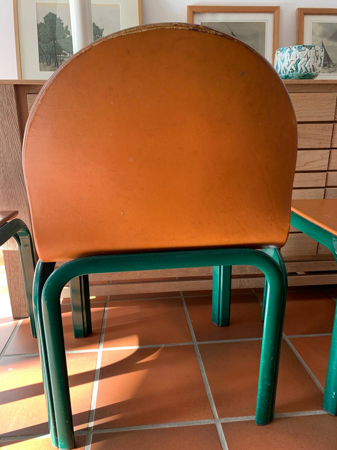 4 chairs model Orsay Gae Aulenti 1975