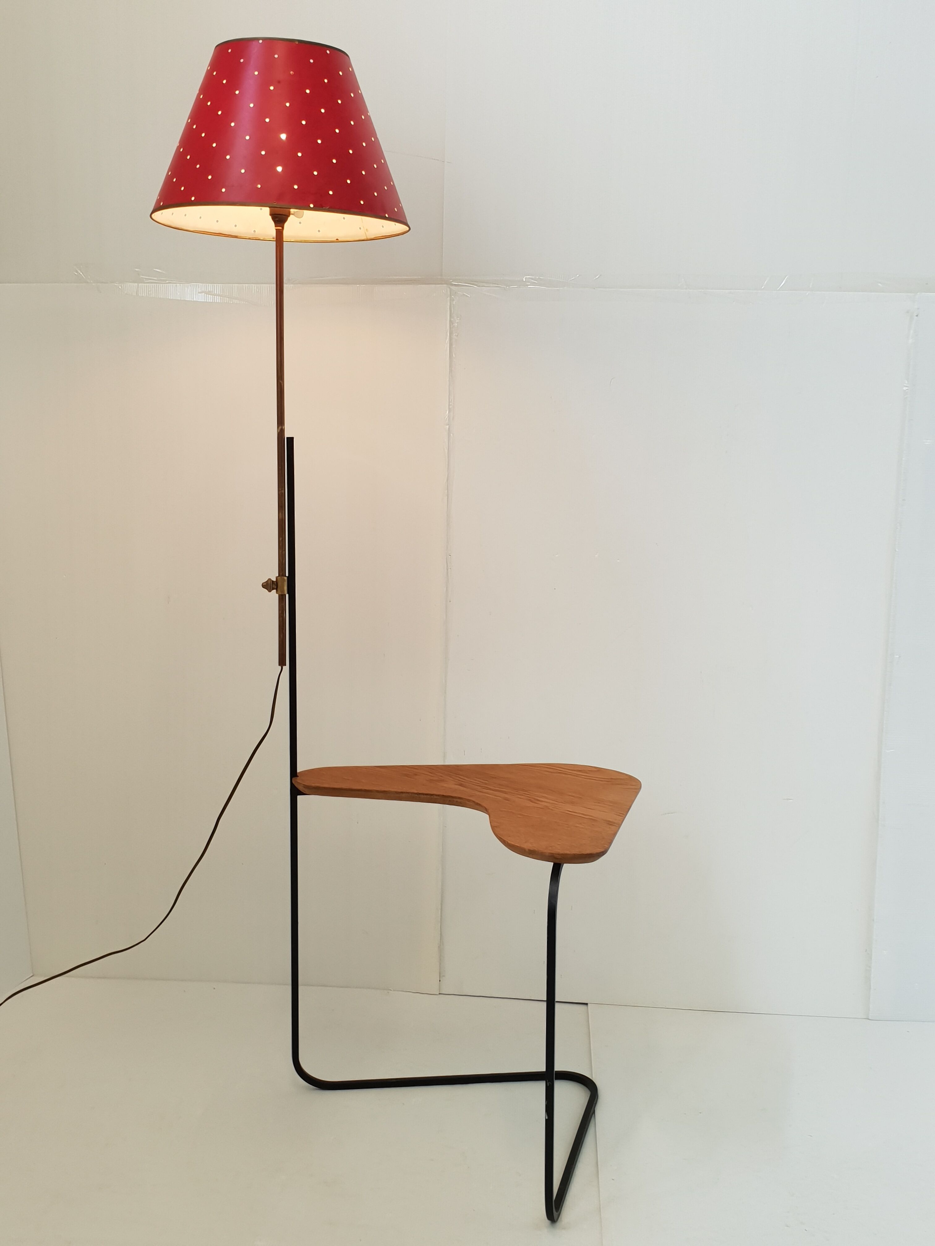 Vintage boomerang floor lamp 1950