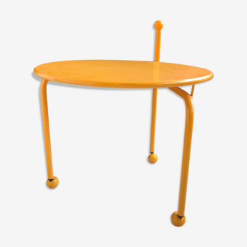 Coffee table by Tord Björklund Ikea 1980 yellow