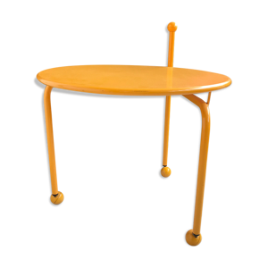 Table basse de Tord Björklund Ikea 1980 jaune