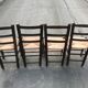 Swiss straw country chairs 1950
