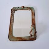70s ceramic mirror