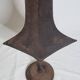 Large Topoké coin, also known as Liganda, wrought iron, sculptural, late 19th century, 160 cm