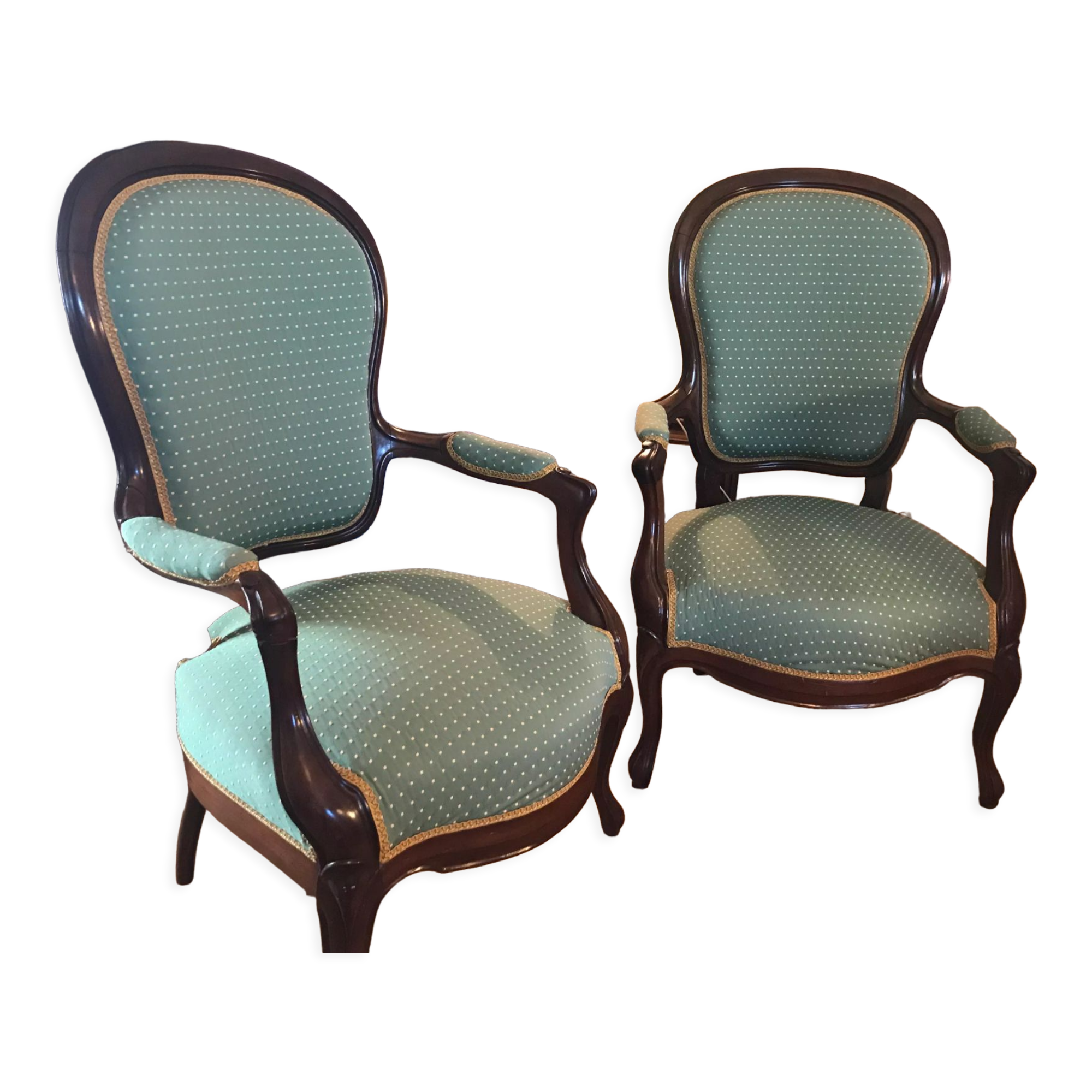 Louis Philippe style armchairs
