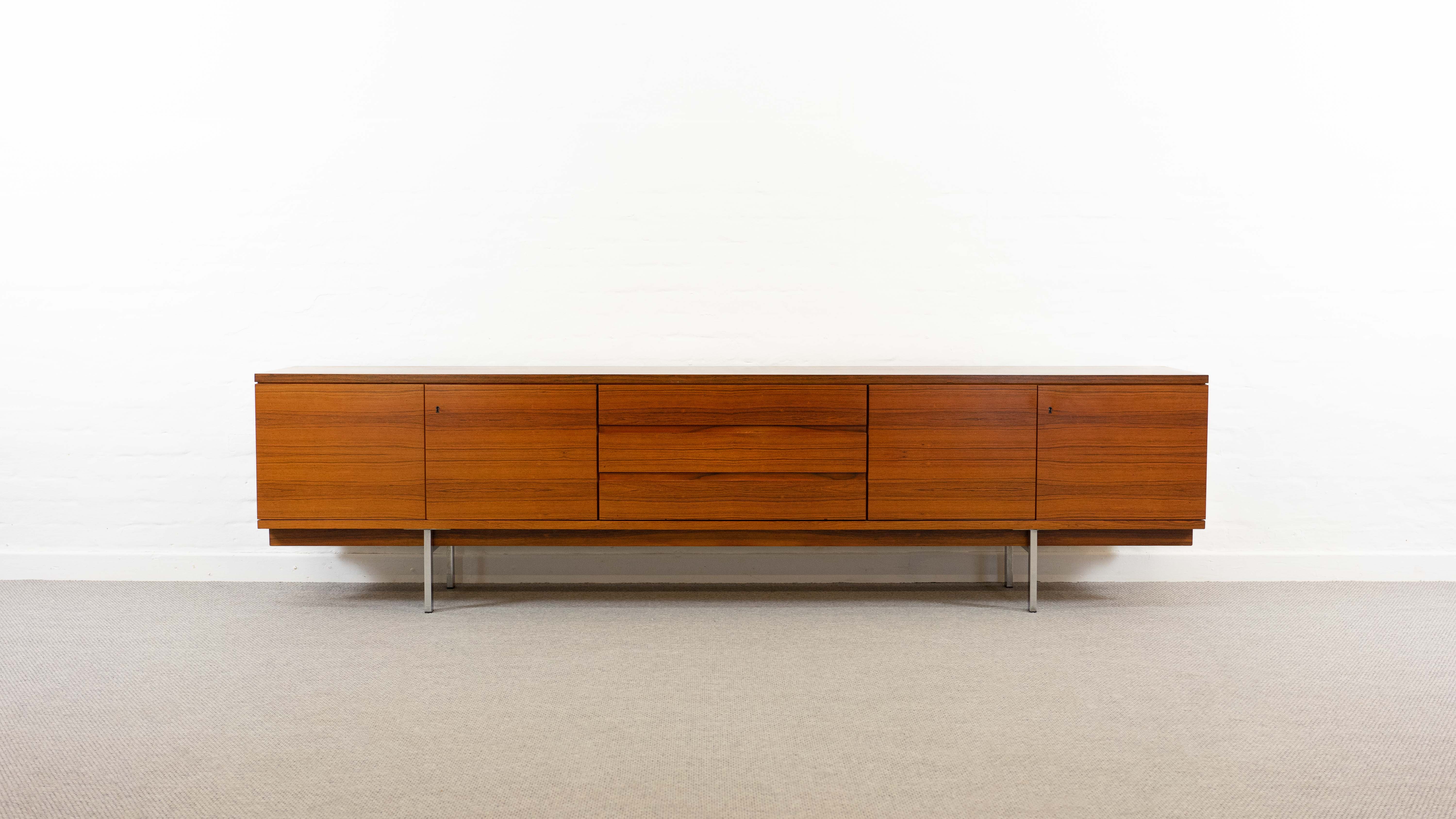 Minimalistic mid century sideboard in rosewood