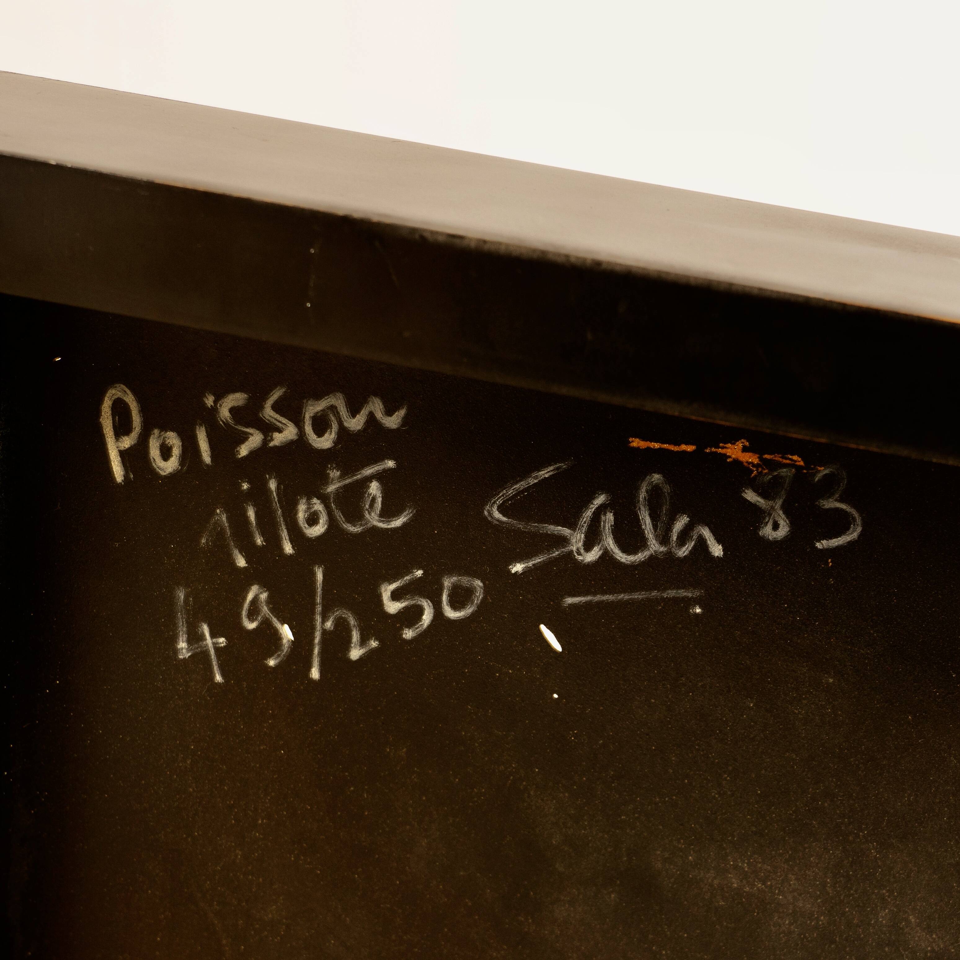 Pierre sala, fish pilot chair, limited edition, 1983