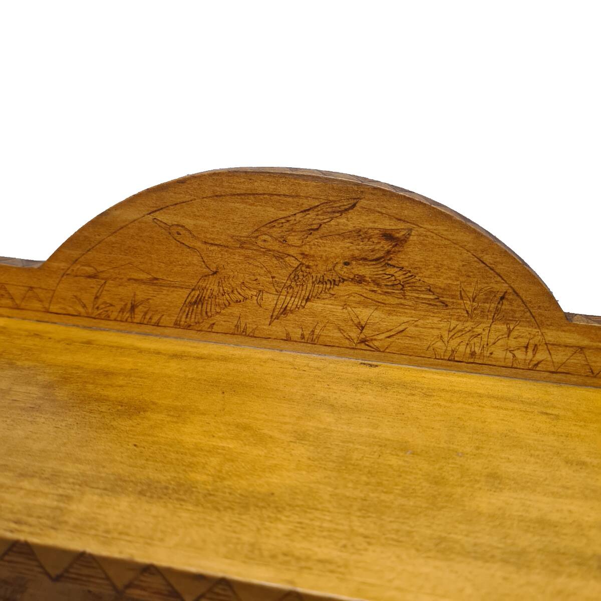 Antique Flemish Wall Tiered Stand, early 1900s