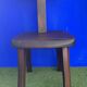 Paire de chaises rustiques en T, orme massif Aranjou,