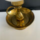 Vintage brass and opaline lamp from the 1970s.