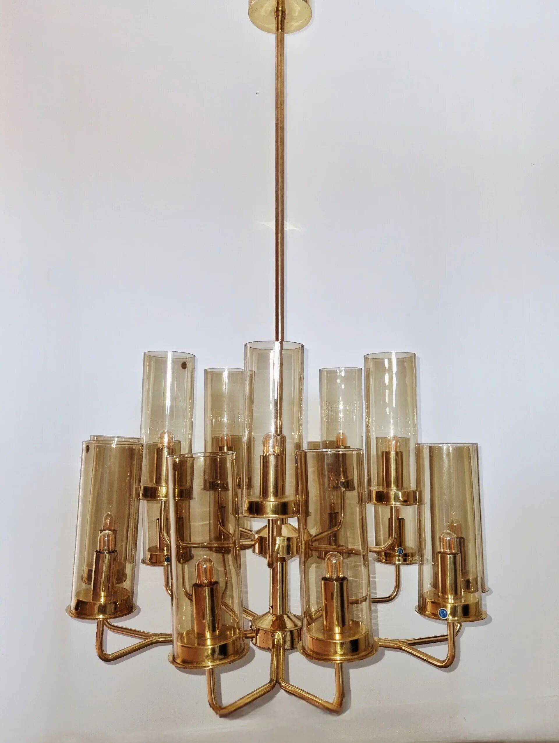 Chandelier model T434 by Hans Agne Jakobsson, Sweden 1960s