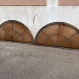 Half-moon window pair