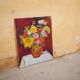 Tableau, peinture sur toile vintage Fleurs