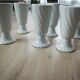 Mazagrans en porcelaine blanche