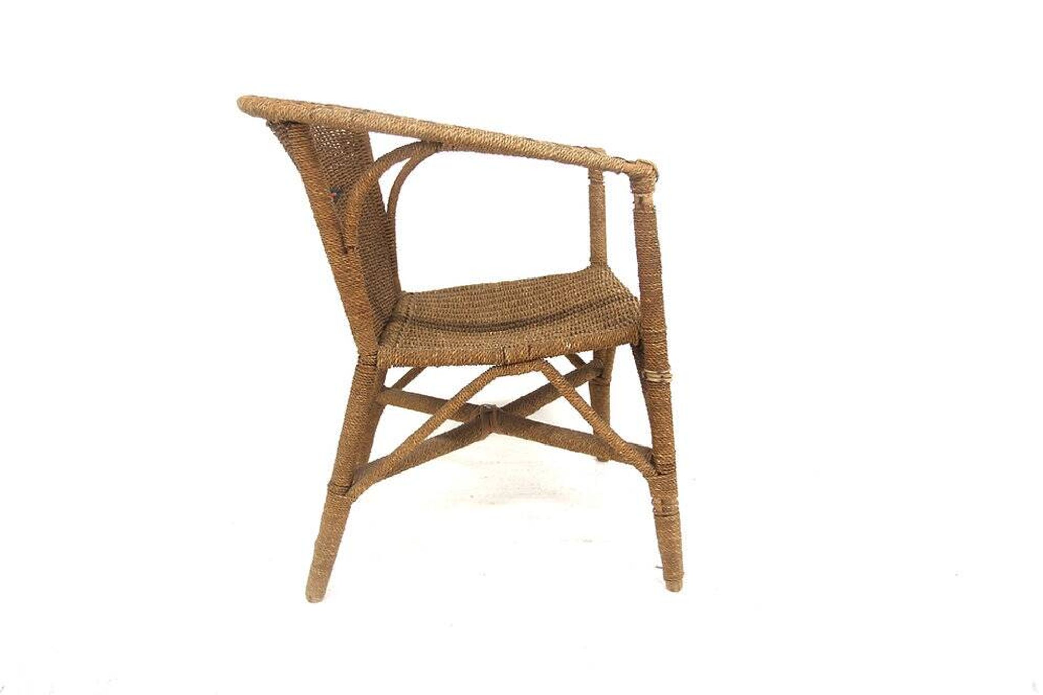 Vintage rattan armchair, Sweden, 1950