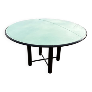 Table à manger en verre, - 1980