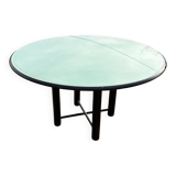 Glass dining table, 1980