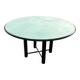 Glass dining table, 1980