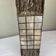 Capiz shell lamp and woven twigs