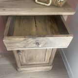 Bedside table / side table old solid wood (oak)