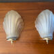 Pair of Art Deco shell wall lights