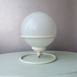Vintage light bulb lamp on metal support 1980
