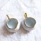 Paire de salerons salières en porcelaine de Luxe de France