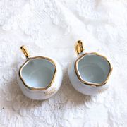 Pair of Luxury porcelain salt salers from France
