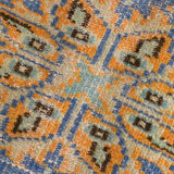 6x9 orange madallion oushak rug, 288x194cm