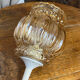 Suspension, baladeuse rétro en verre ambré