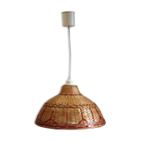 Vintage rattan ceiling light