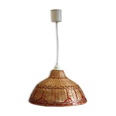 Suspension rotin vintage