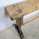 Old farmhouse bench in raw wood