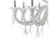 Handcrafted Modern White Ca’ Rezzonico Chandelier With Curled Murano Glass