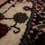 Traditional persian runner rug long oriental red beige wool carpet 89x518cm