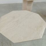 Vintage travertine nesting or side tables, 1970s