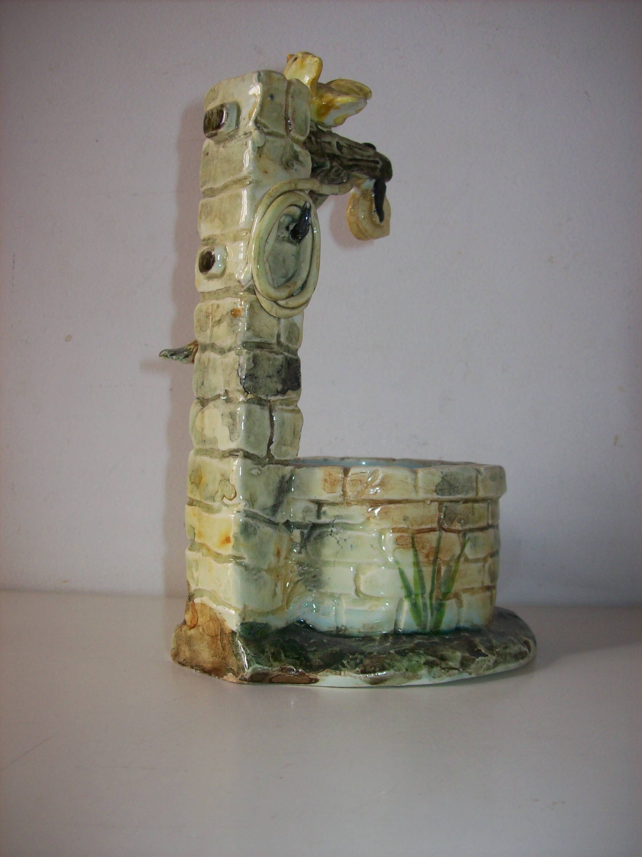 Planter in the style of Jérôme Massier bird well