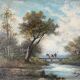 Paintings Pendant HSP "Barbizon Landscapes" signed Marty XIX°