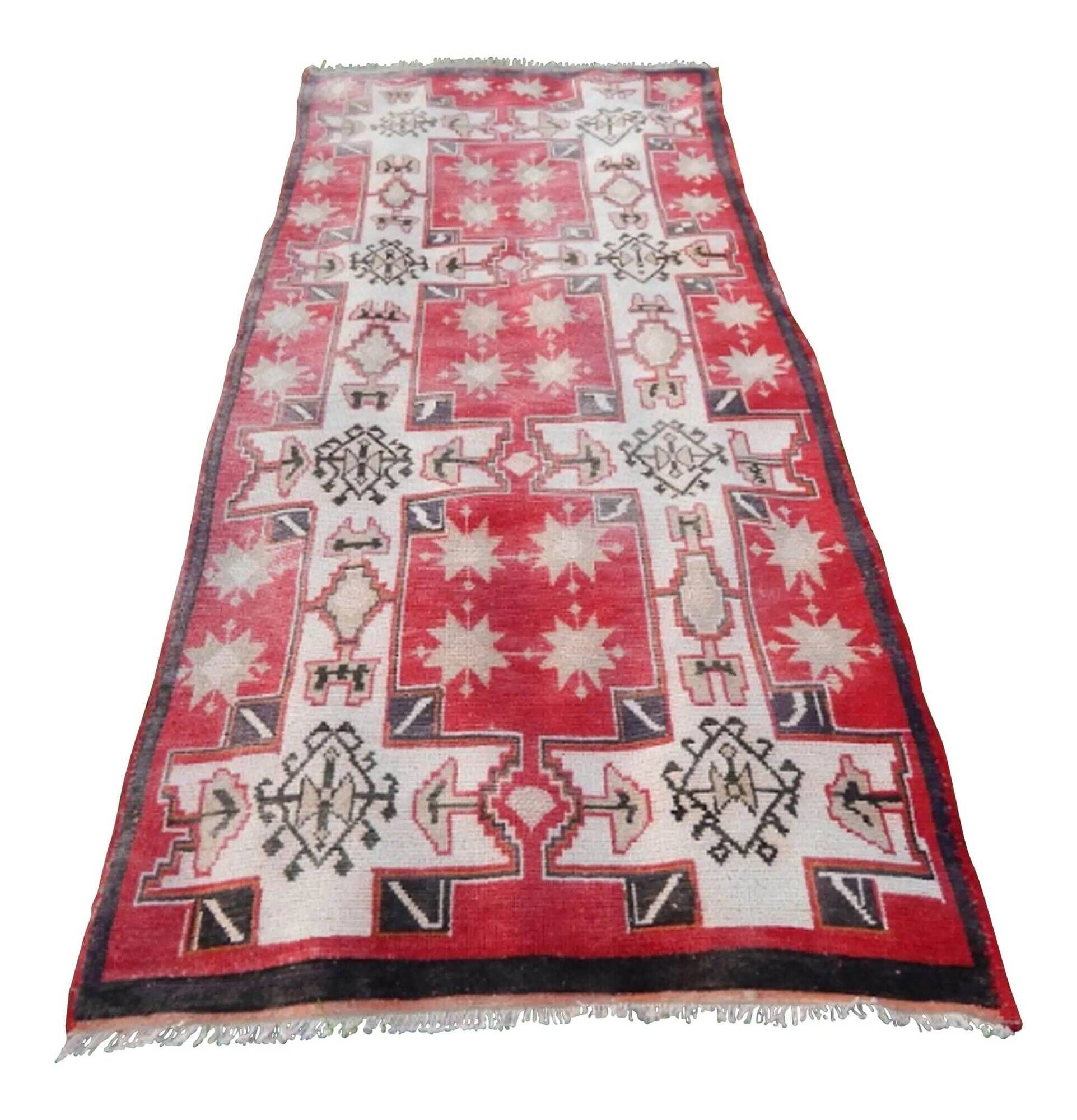Vintage Turkish hallway rug 115x250 cm