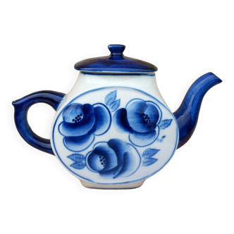 Vintage Russian porcelain teapot Gzhel