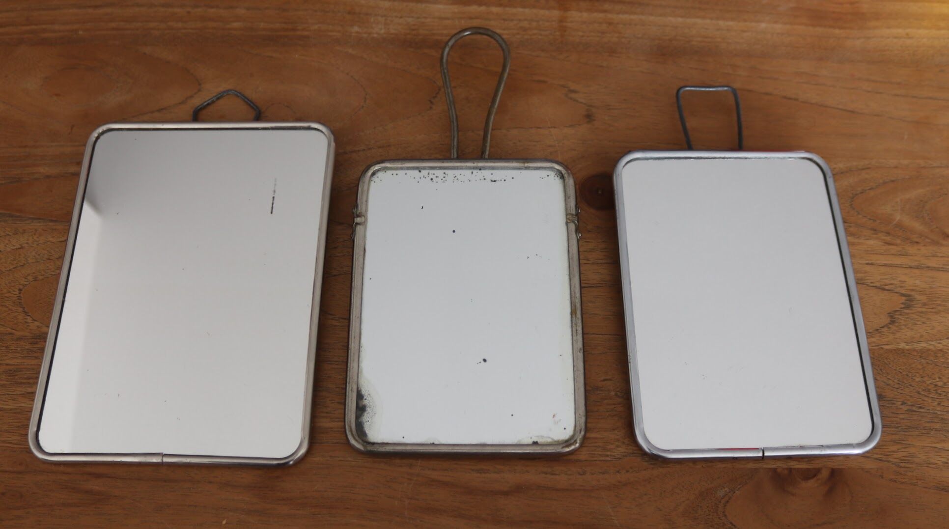 Set de 3 miroirs barbiers