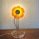 1970s lamp in flower-shaped Plexiglas