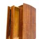Vintage wooden sewing box/mini commode on wheels
