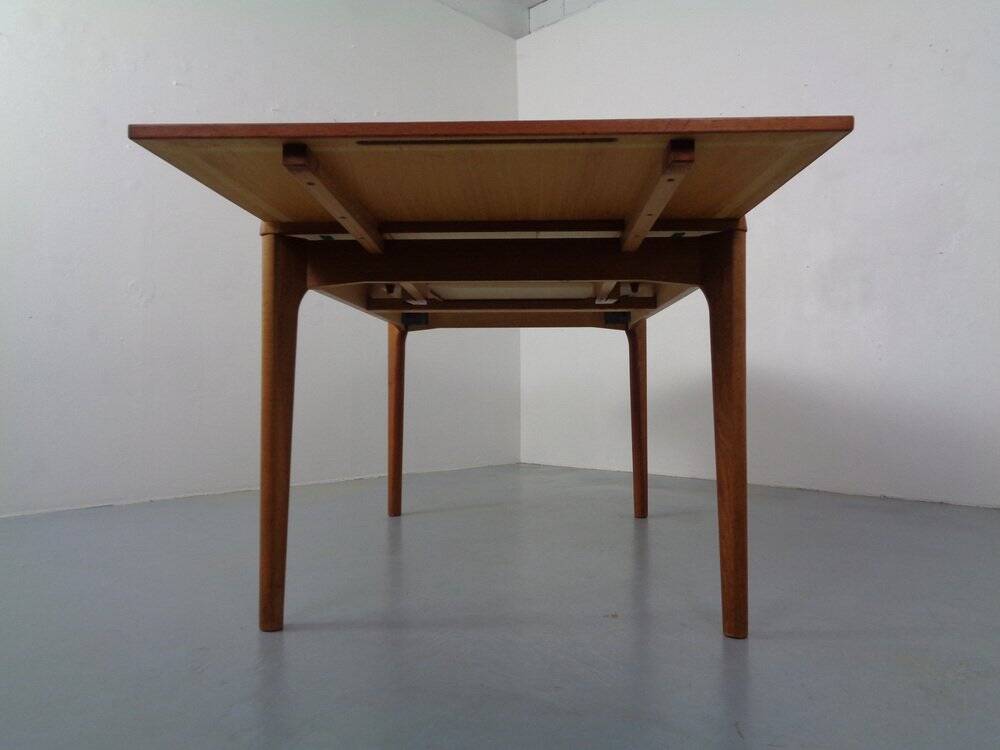 Extendable Teak Dining Table by Henning Kjærnulf for Velje Møbelfabrik, 1960s