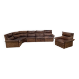 Canape vintage cuir modulable esprit DeSede