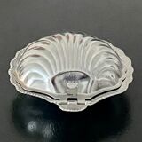 Stainless steel shell butter dish