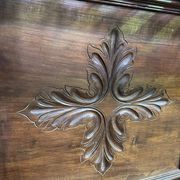 Walnut wardrobe Napoleon III style