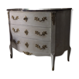 Patinated chest of drawers Louis XV style