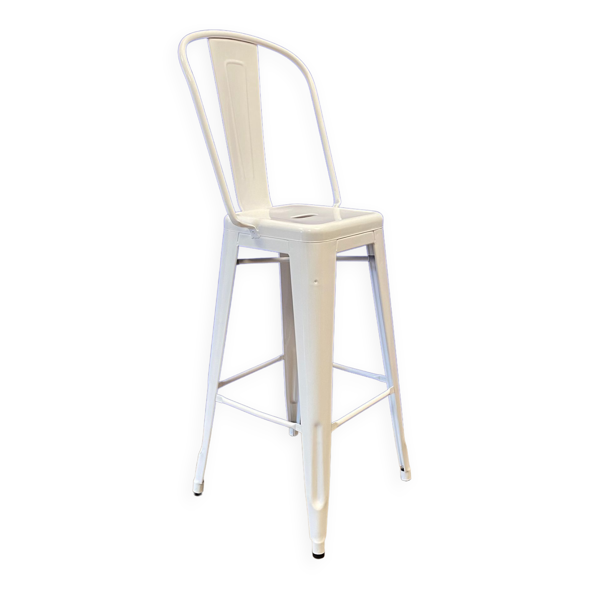 Tabouret h75 grand dossier - tolix