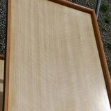 Vintage rolling serving table from the 1950s in chrome metal and wood